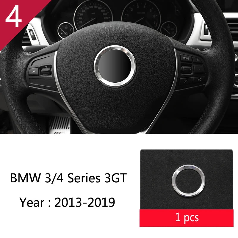 For BMW 3 4 Series 3GT F30 F32 F34 Car Styling interior Gearshift AC CD button Panel Door Armrest Decoration Cover Trim Sticker