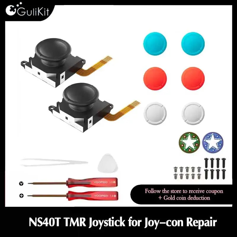 Gulikit NS40T TMR Sensing Joystick for Joy-Con Superlow Powe