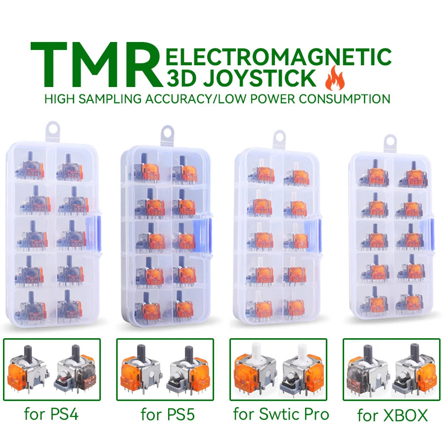 10Pcs TMR Effect Joystick Replacement for PS5/PS4 Controller