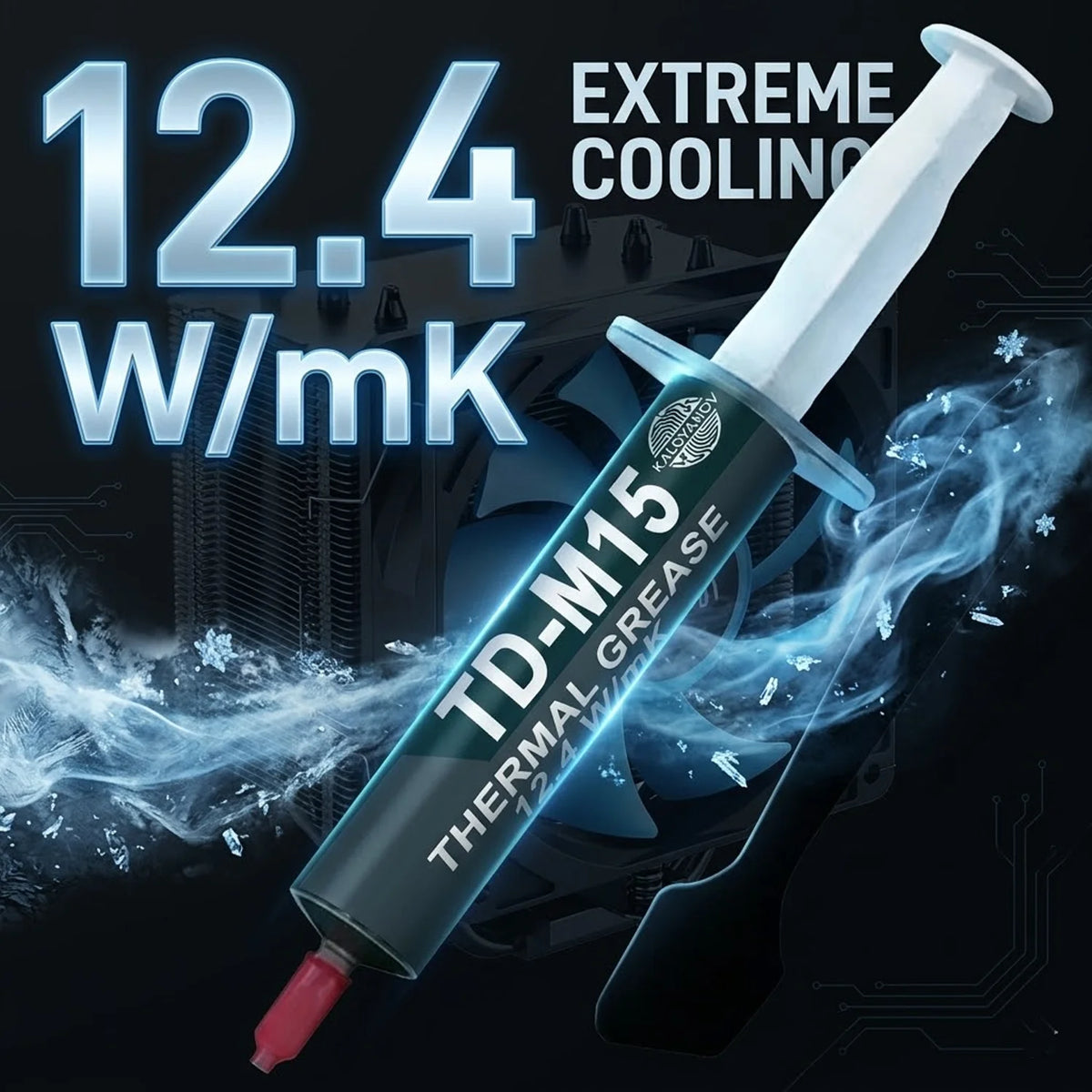 12.4W/mK High Conductivity Thermal Paste Grease with Spatula