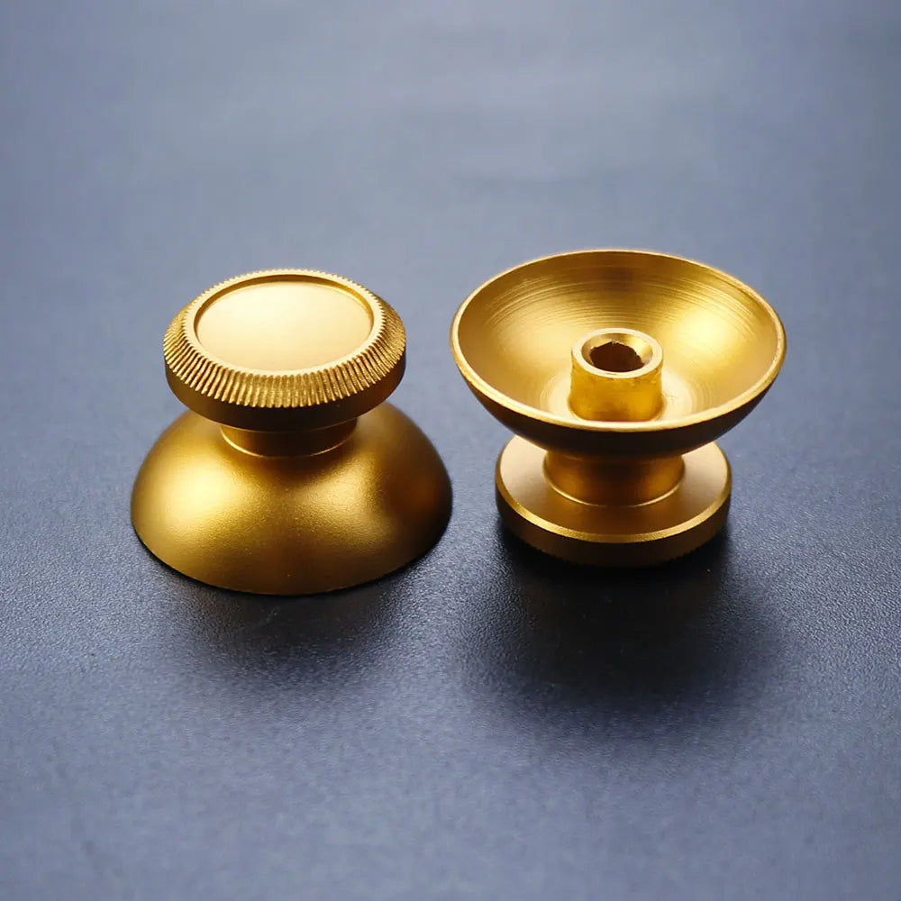 JCD 2pcs Aluminum Metal 3D Analog Joystick Thumb Stick Grip Cap Replacement Buttons For PS4 Slim/Pro/Xbox One Slim Controller