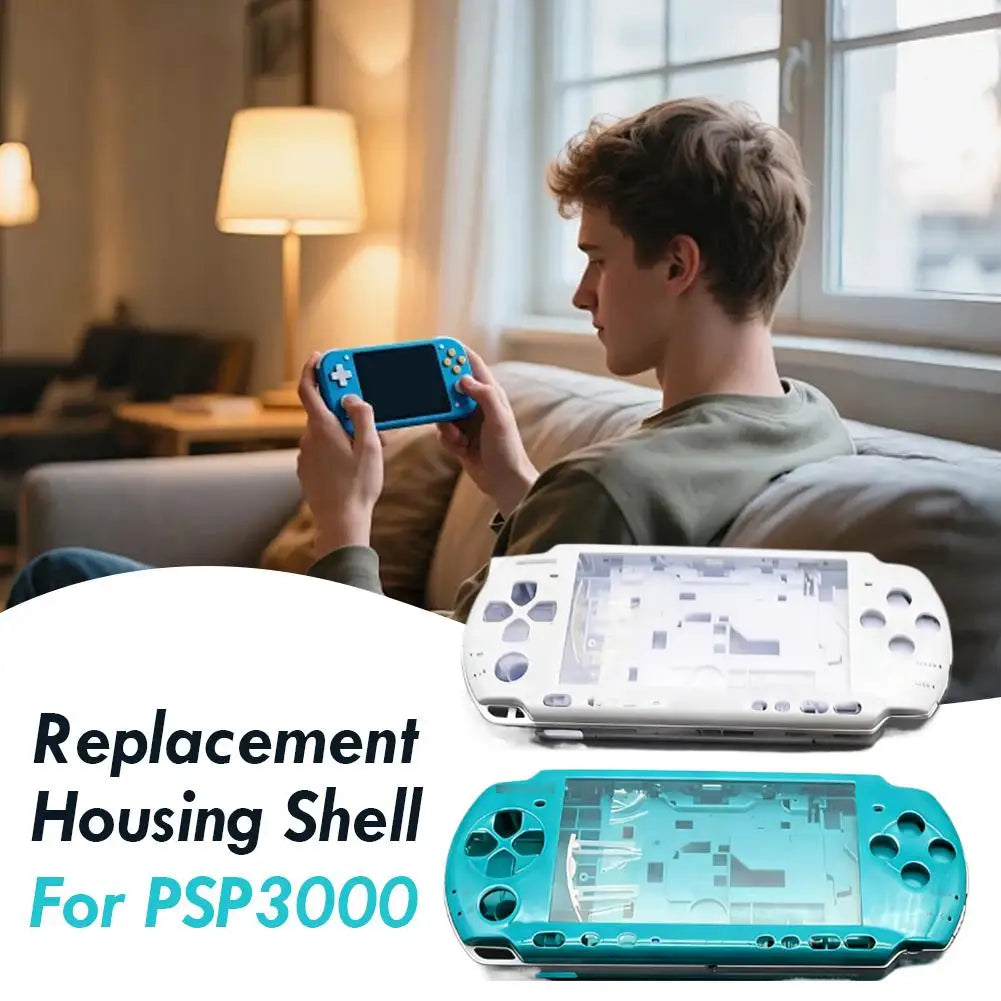 Replacement Full Housing Shell For PSP3000 Console With Butt