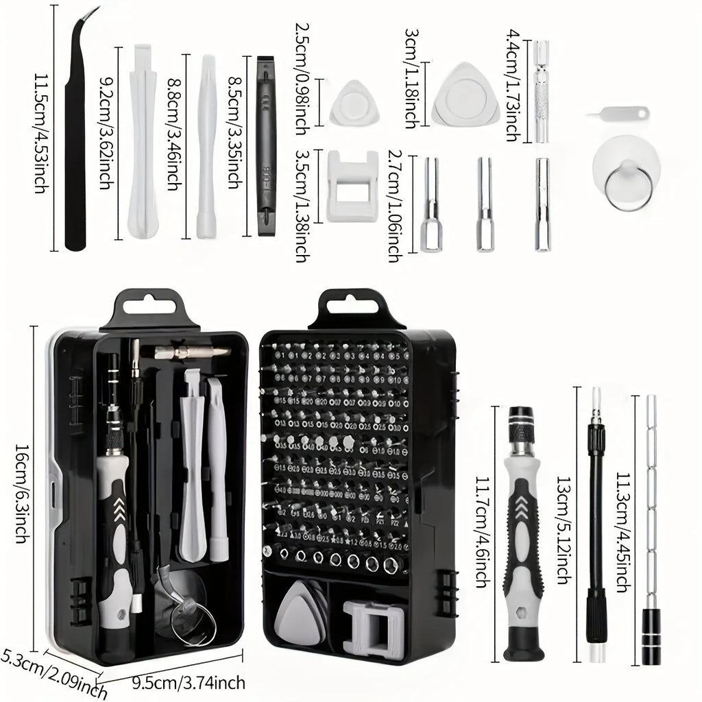 115-in-1 Small Screwdriver Set Professional Repair Tool Kit 
