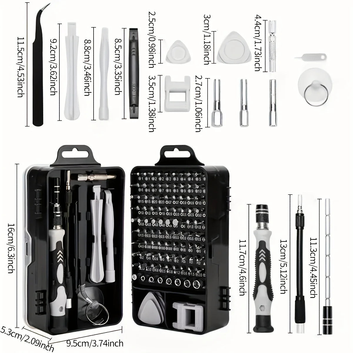 115-in-1 Small Screwdriver Set Professional Repair Tool Kit 