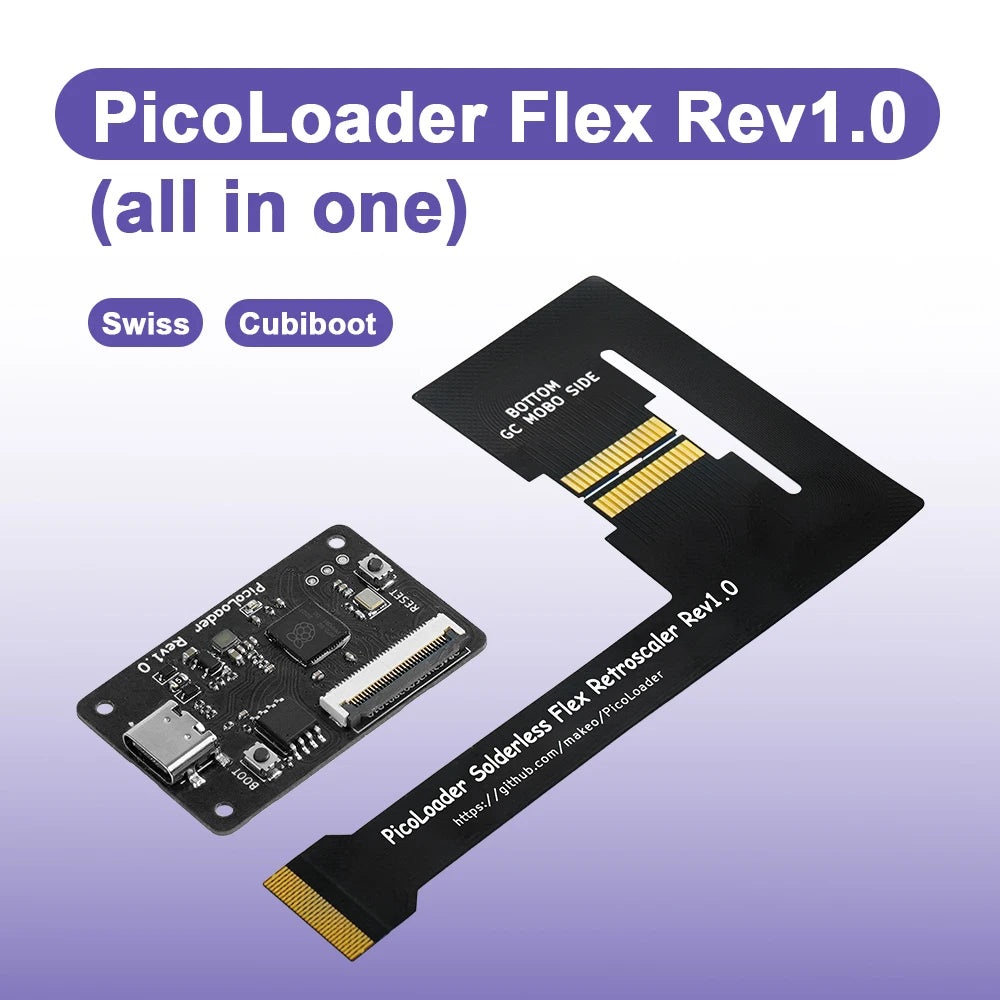 RetroScaler Black PicoLoader Flex Cable No Welding Required 
