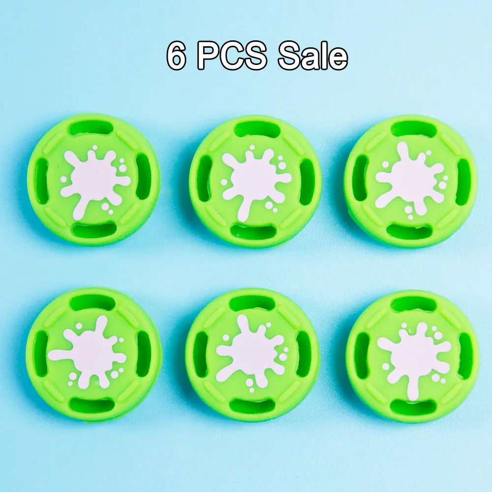 6pcs/ lot For Switch Joy-con Controller Splatoon 2 For PS4 Controller 3D analog Joystick Cap Silicone Cover Case Replace Parts