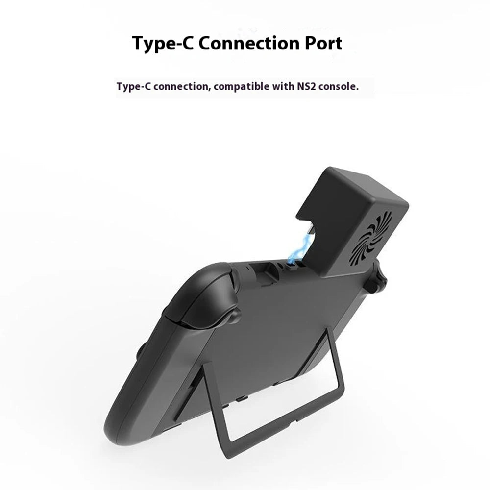 For Switch 2 Cooling Fan Portable 3 Speeds Adjustable Heat D