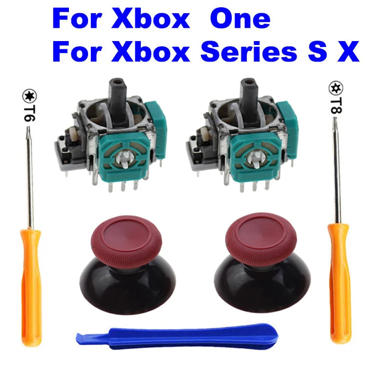 2 PCS 3D Analog Joystick Stick Sensor Module Potentiometers & ThumbStick for XBox One S X Series Controller