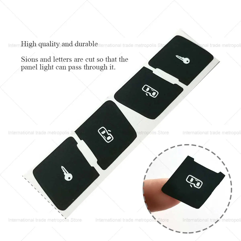 Left+Right Matte Black Car Door Lock Control Switch Button R