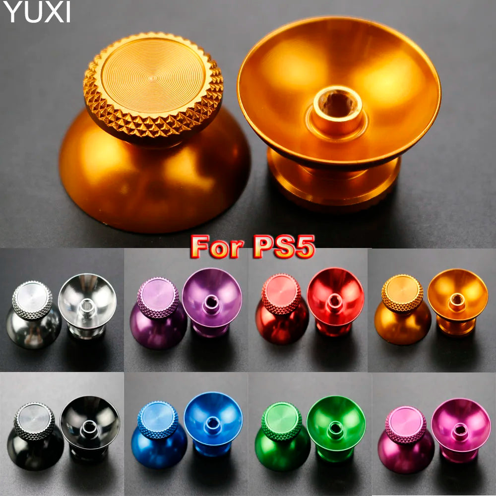 YUXI 2PCS Metal Analog Joystick Thumb Stick Grip Cap Replace