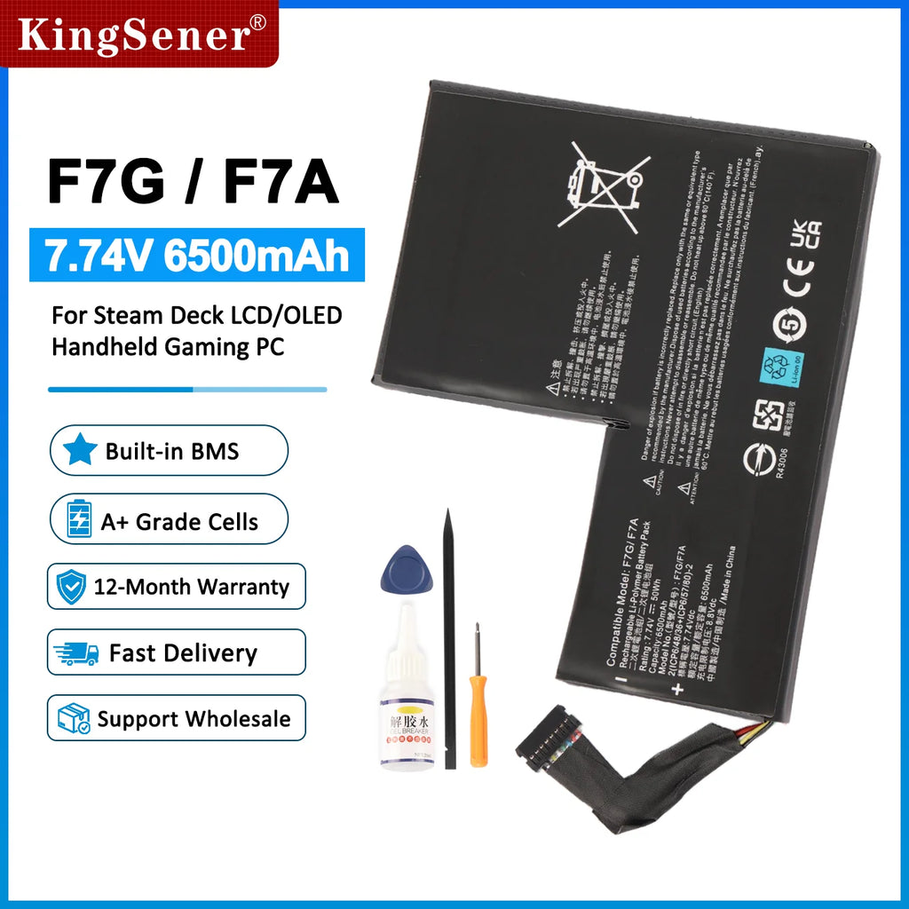 F7A F7G Replacement Battery 7.74V 50Wh for Steam Deck LCD OL
