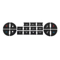 AC Dash Button Repair Kit Decal Stickers Replacement For GMC Tahoe Suburban Avalanche Yukon Denali Acadia Sierra & Buick Enclave