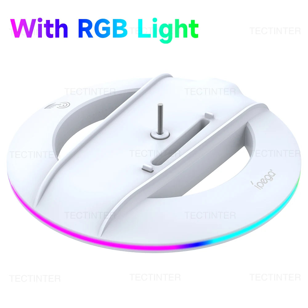 Vertical Cooling Stand with RGB Light for PS5 Slim Disc/Digital Edition Console Anti-Slip Base Bracket Holder for PS5 Accessorie