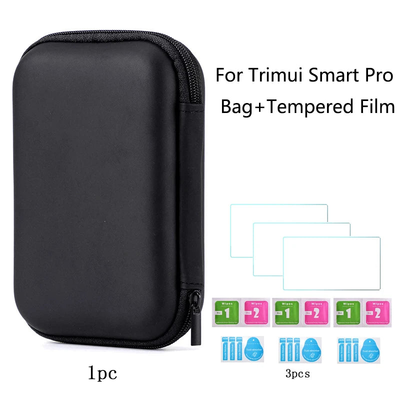 Portable Waterproof Hard Carrying Case Bag+9H Tempered Glass