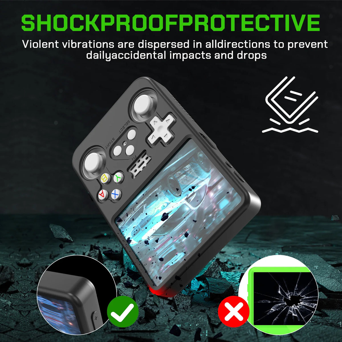 R36s Silicone Case Premium Case For R36S Handheld Game Conso