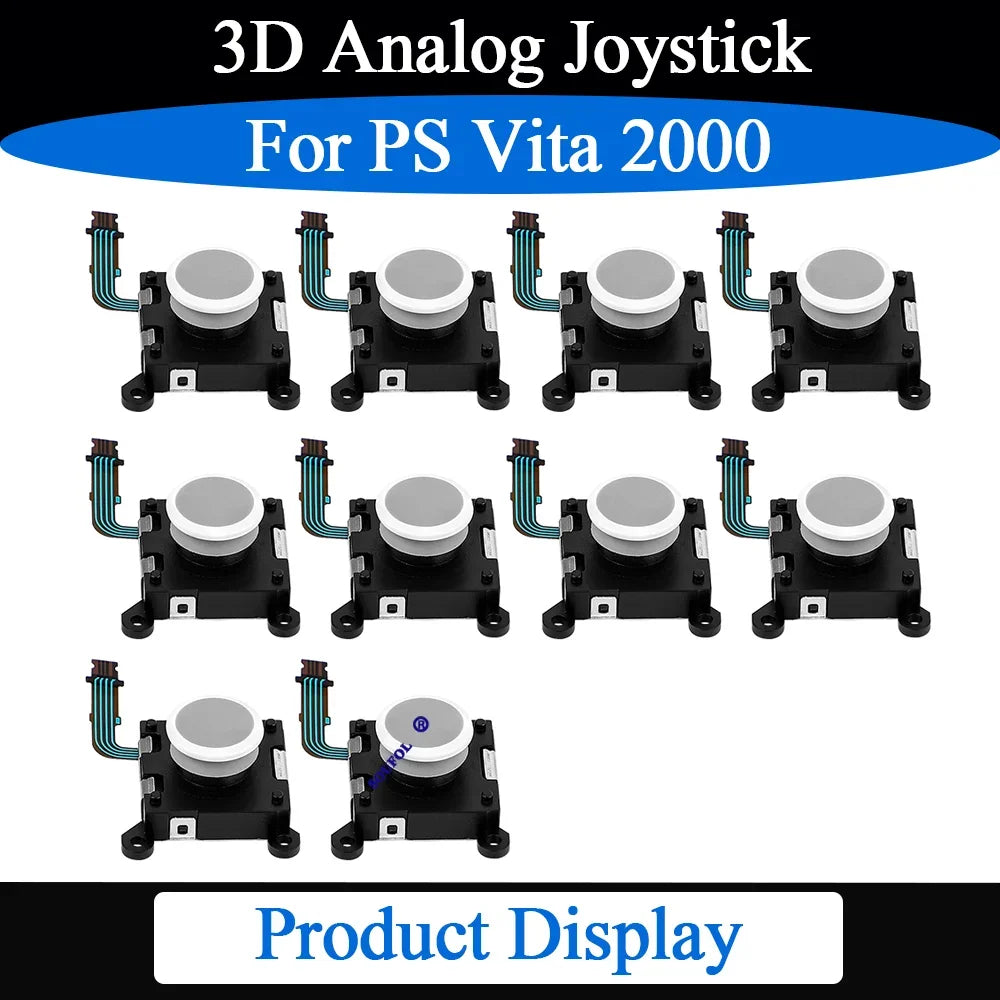 High Quality 1/2/5/8/10PCS For PS Vita 2000 Black/White 3D Analog Stick Rocker Thumb Stick For PSV2000 Accessory Replace Parts