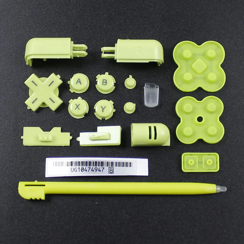 JCD For DS Lite Game Console A B X Y L R D-Pad Cross Key Conductive Rubber Pad Stylus Pen For NDSL Full Set Buttons Replacement