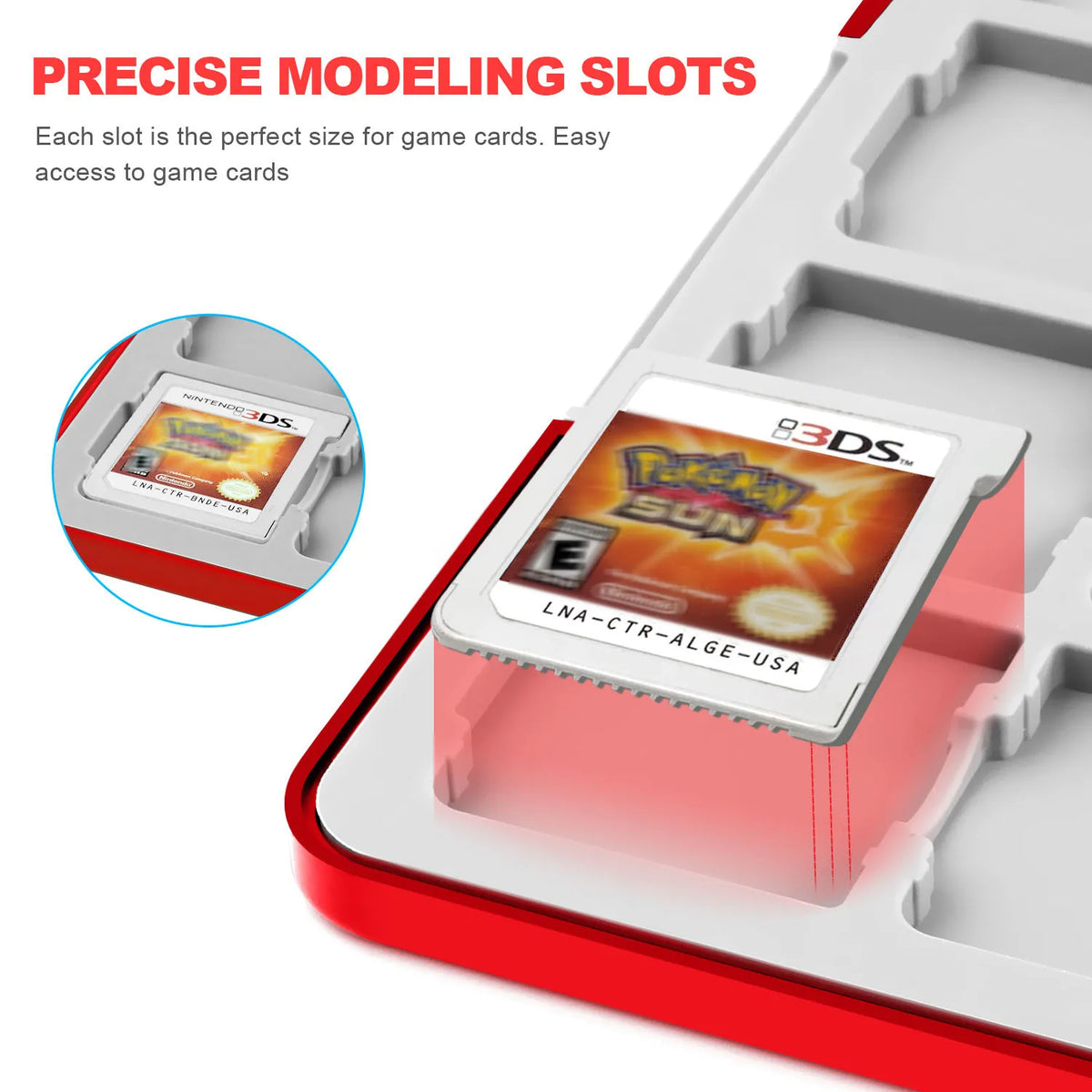 48 in 1 Portable Game Cards Storage Hard Case for NEW 3DS XL