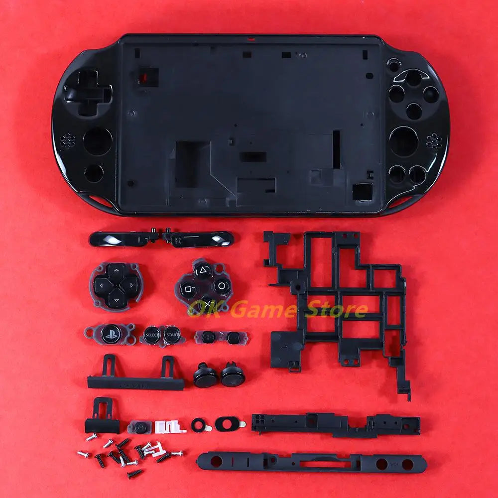 1set Housing Shell Cover For PSV2000 PSV 2000 Full Sets Front Faceplate Case with Buttons Kit for PSVITA 2000 Slim Console