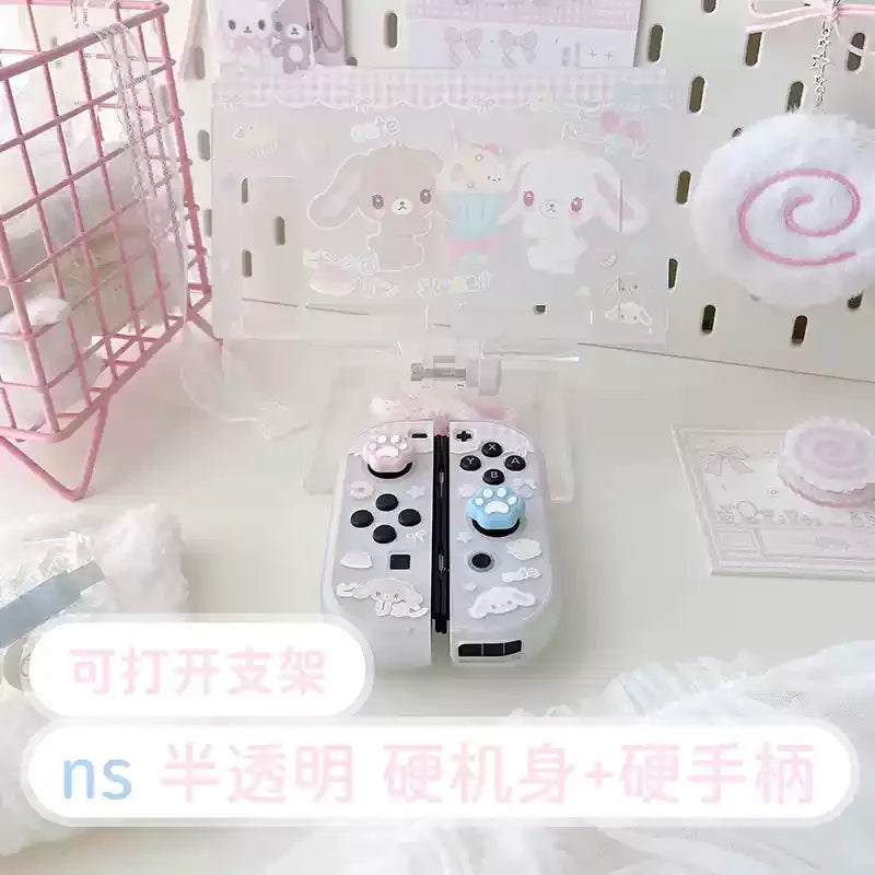 Original Design Girl Heart Dessert Rabbit Cute Switch Protective Case Oled Soft Shell Ns Anime Handle Shell Animation Surroundin