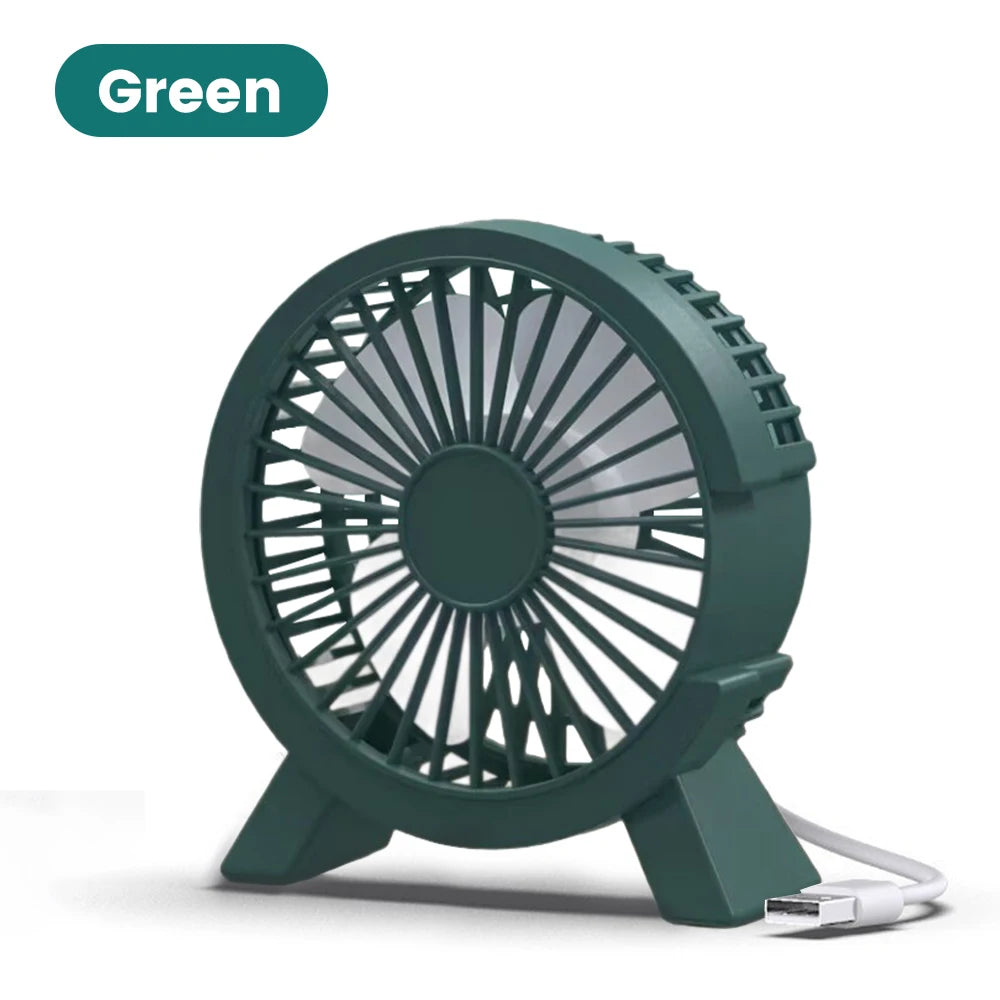 Mini USB Desk Fan Portable Rechargeable Fan Ultra Quiet For Student Dormitory Home Desk Office Computer Summer Cool