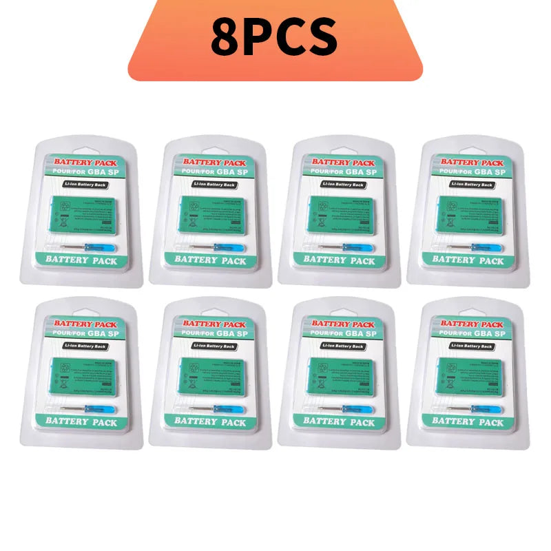 850mAh Rechargeable Battery&Screwdriver Kit For Game GBA SP for Boy Advance / GBA SP Replacement Lithium-ion Battery