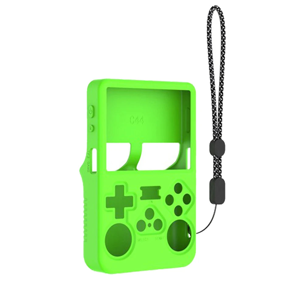 R36s Silicone Case Anti-Scratch Storage Box Soft Shell For R36S Handheld Game Console Silicone Protective Cover With Lanyard