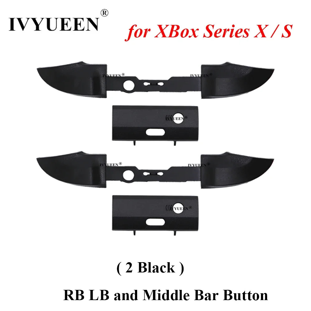 IVYUEEN for XBox Series X S XSS XSX Core Controller RB LB Bumper Button Mod Kit Middle Bar Holder Replacement Repair Parts