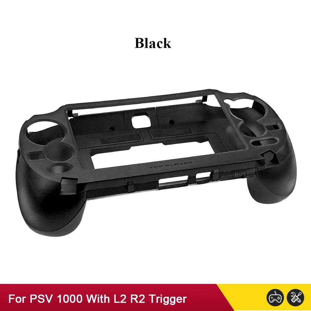 Black White Frosted Hand Grip Joypad Stand Case with L2 R2 Trigger Button For PSV 1000 PS VITA 1000 PSV1000 Game Console Access