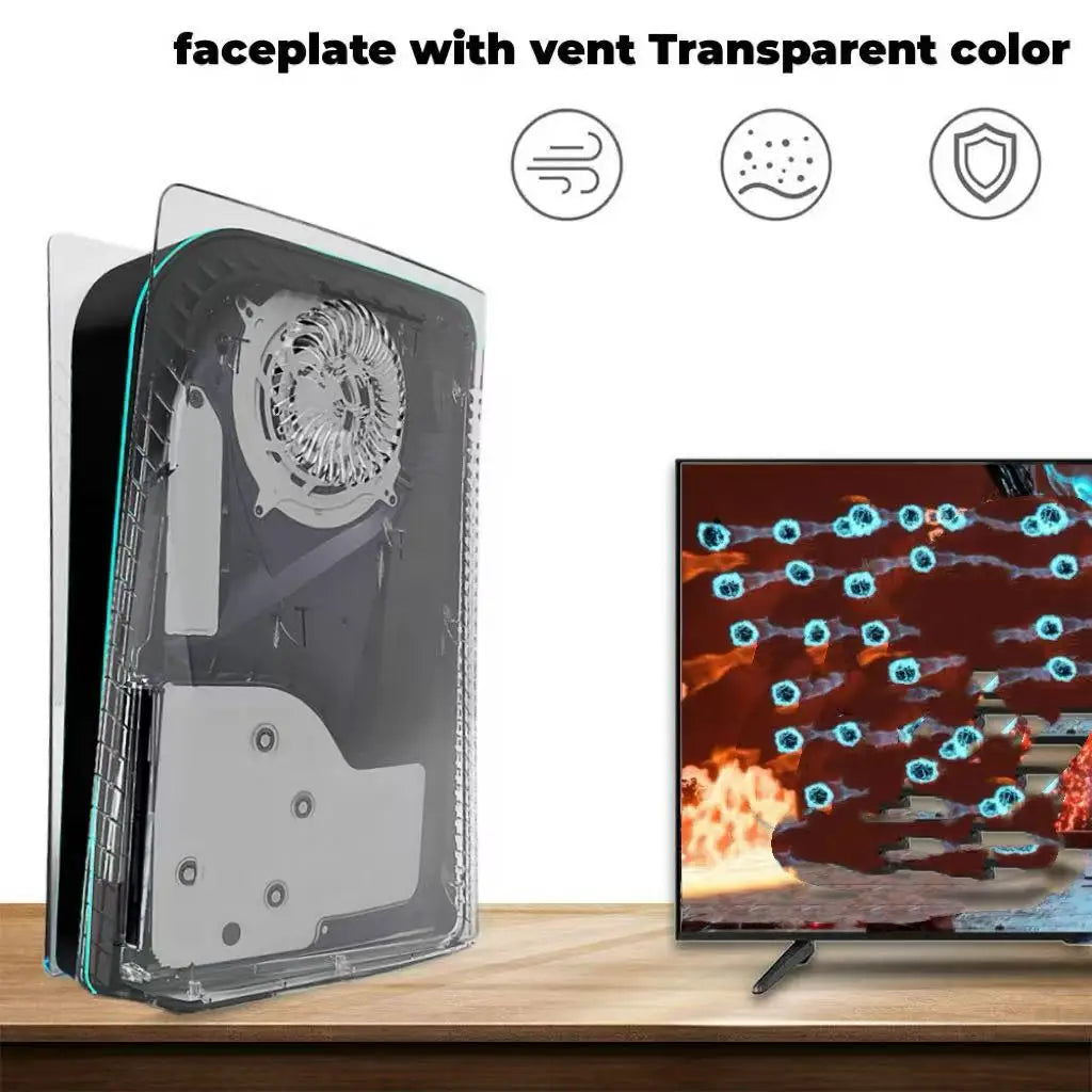 Transparent Cooling Vent Shell Hard Plastic Replacement Plat