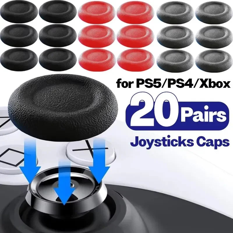 1-20Pair Joystick Replacement Grip Caps Anti-Slip Thumbstick
