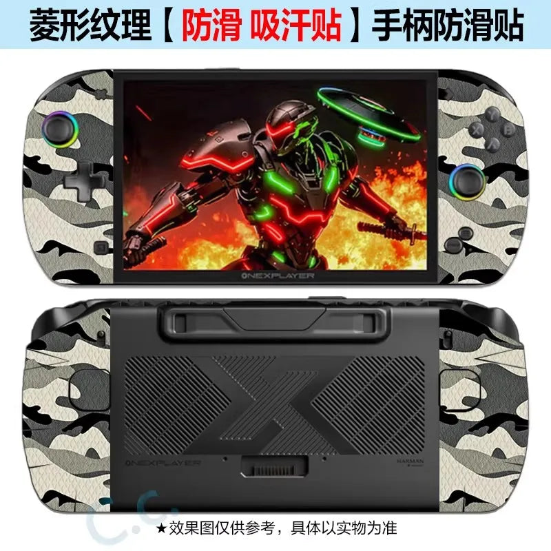 Pre-cut Anti-Slip Grip Skin Sticker For 2025 OnexPlayer OnexFly Apex MAX 8 MAX+ Handheld Game Console Anti-Sweat Film