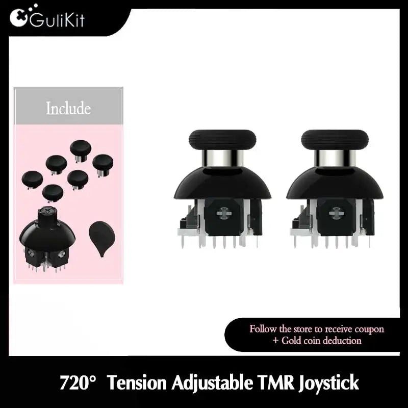 GuliKit 720 Tension Adjustable TMR Joystick for Switch Pro X