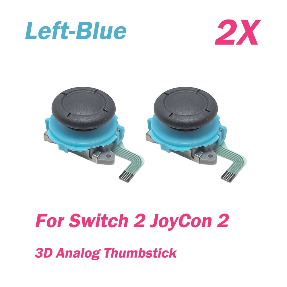 1/2pcs Blue Orange Thumbstick for Nintendo Switch 2 JoyCon 2 for NS2 Joy-Con 2 Replacement Left Right Button 3D Analog Joystick
