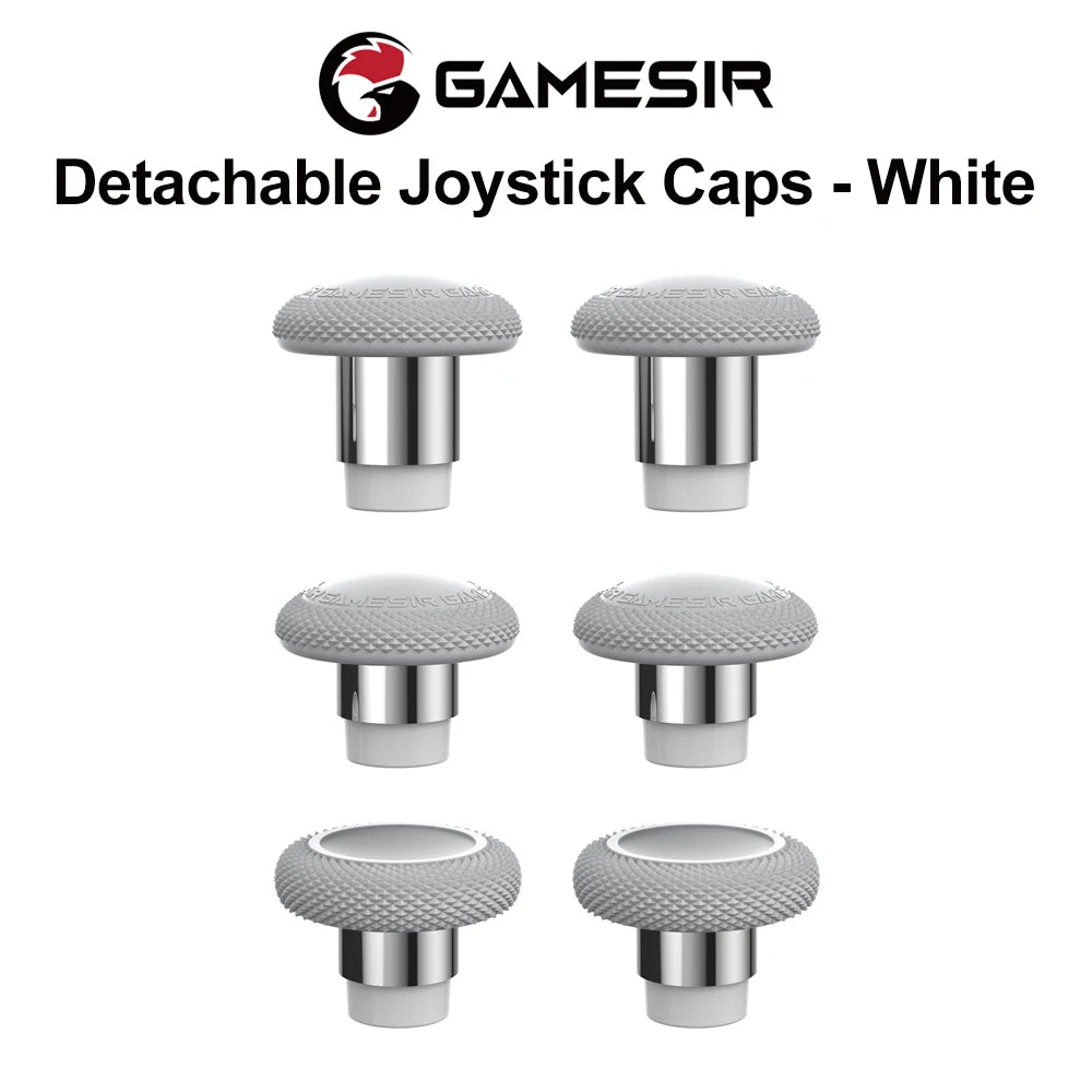 GameSir Joystick Caps for G7 Pro G7 Pro 8K Cyclone 2 Gamepad Accessories 3 Pairs Personalized Caps Smooth Steel Ring Control