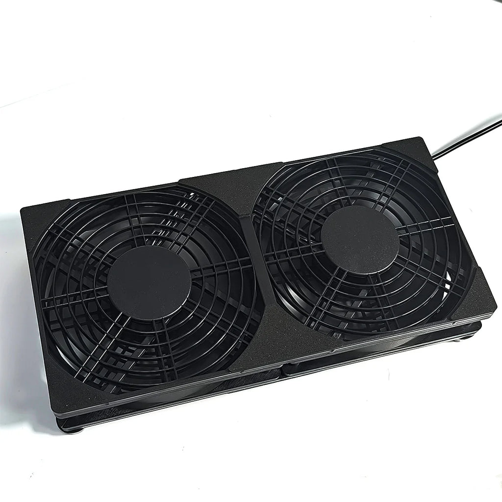 Dual USB Cooling Fan with 3-Speed Control 5V High Airflow Co