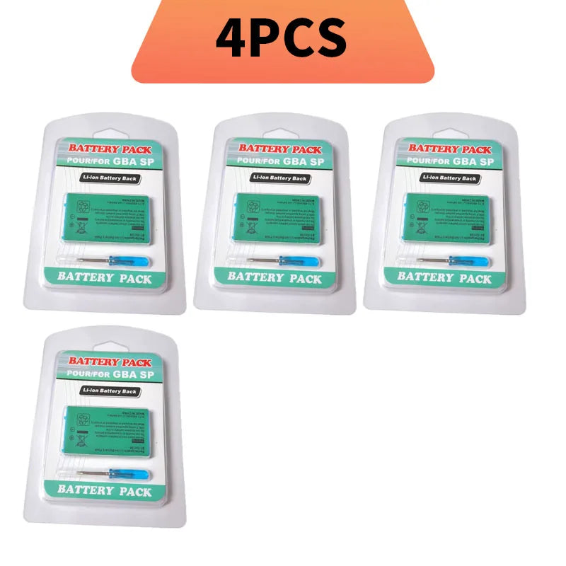 850mAh Rechargeable Battery&Screwdriver Kit For Game GBA SP for Boy Advance / GBA SP Replacement Lithium-ion Battery