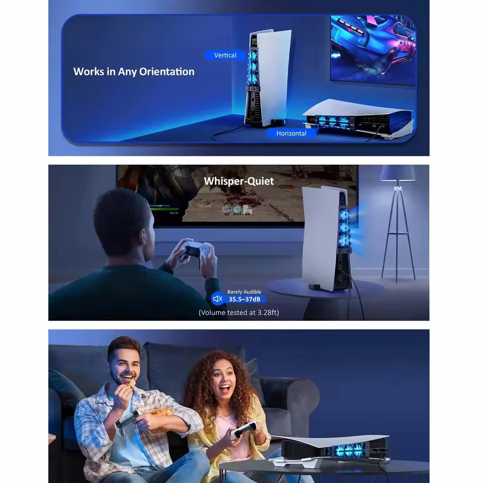 Cooler For Sony Play Station Playstation PS5 PS 5 Digital Di
