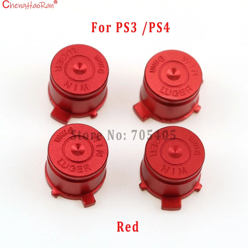 1Set Color Buttons For PS3 PS4 PS5 XBOX 360 Game Console Controller Aluminum Alloy Metal Replacement Parts