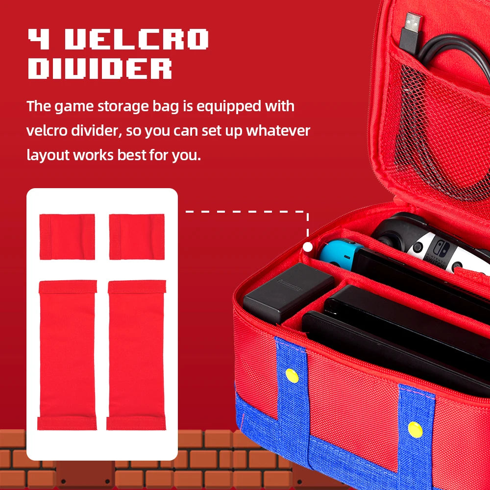 Large Carrying Case for Nintendo Switch OLED Console Pro Con
