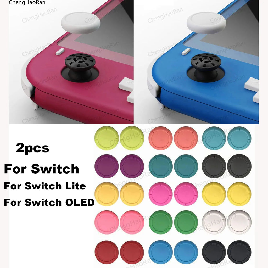 2PCS Silicone Rubber Protective Skin Joystick Grips Cap For 