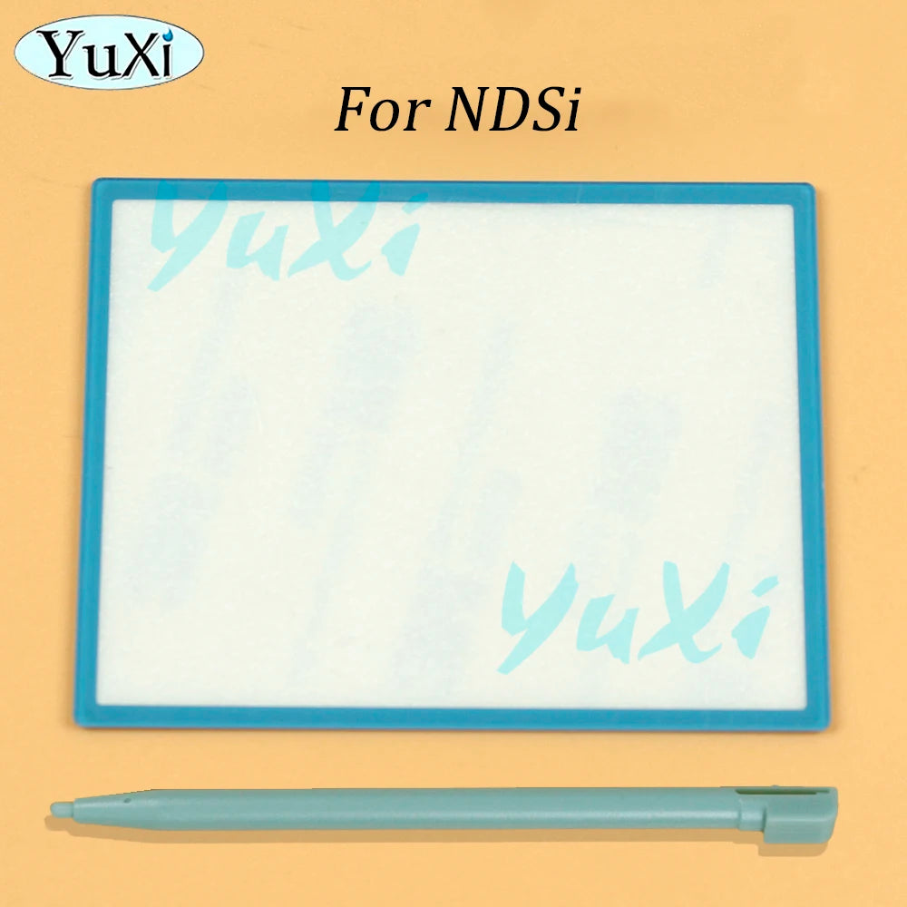 1Set For NDSi XL LL Top Screen LCD Screen Lens Cover For Nintend DSi Game Console Plastic Stylus Pen Upper Protection Panel Kit