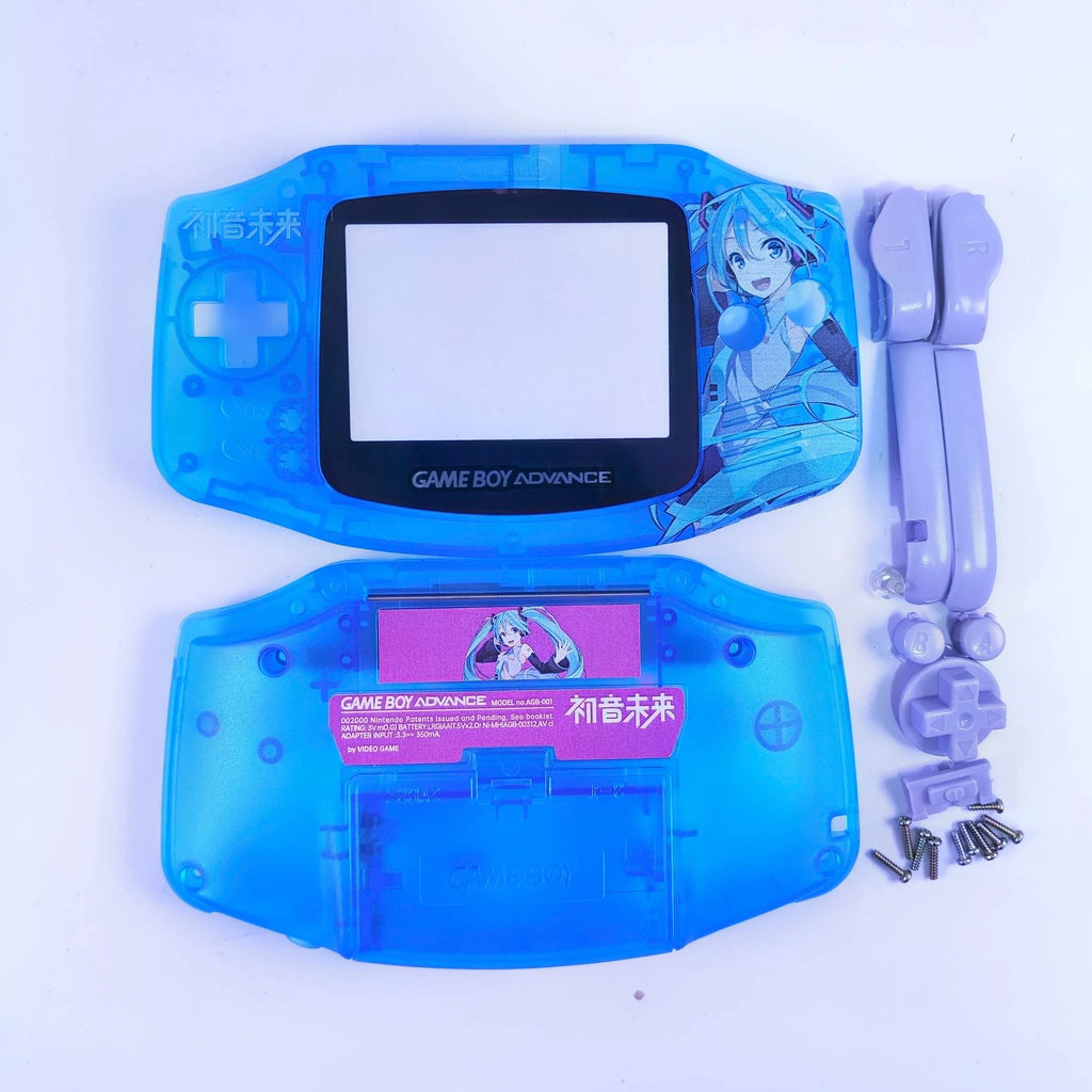 Gba Replacement Shell For Game Boy Advance Zelda The Minish Cap Transparent Game Console Housing Shell With Full Button Kit Gift