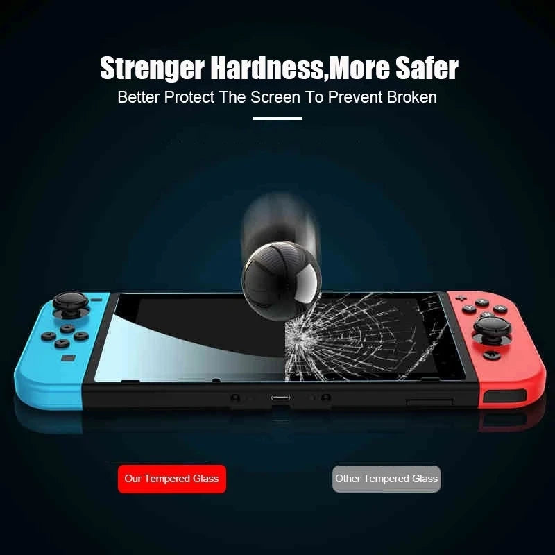 1-3PCS Tempered Glass Protective Film for Nintendo Switch NS