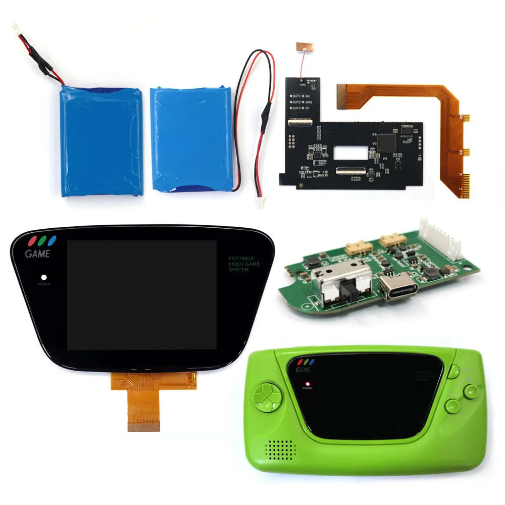 Rechargeable Dual Battery Laminated 3.5 640x480 HD Backlight Retro Pixel IPS LCD Kit for SEGA Game Gear and SEGA GG Console