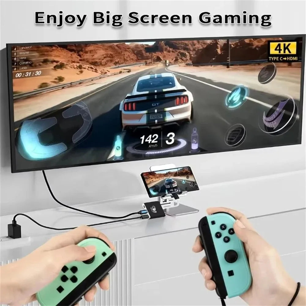 3 In 1 USB C HUB Type C to HDMI PD100W Charge Docking Statio