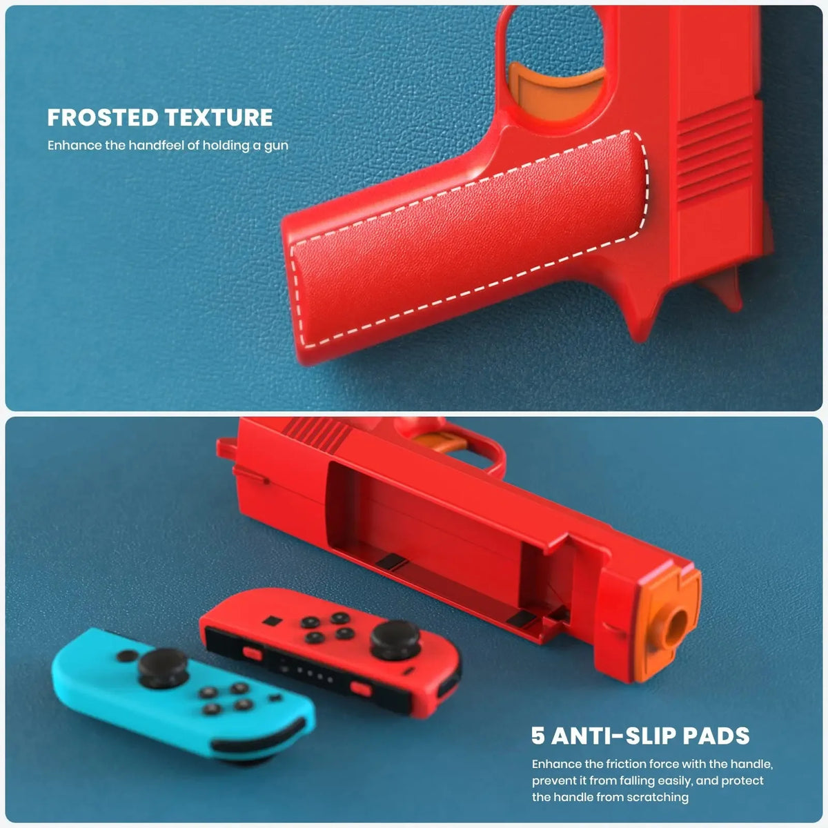 New For NS Switch Small Handle Shooting Game Gun Stock Grip 