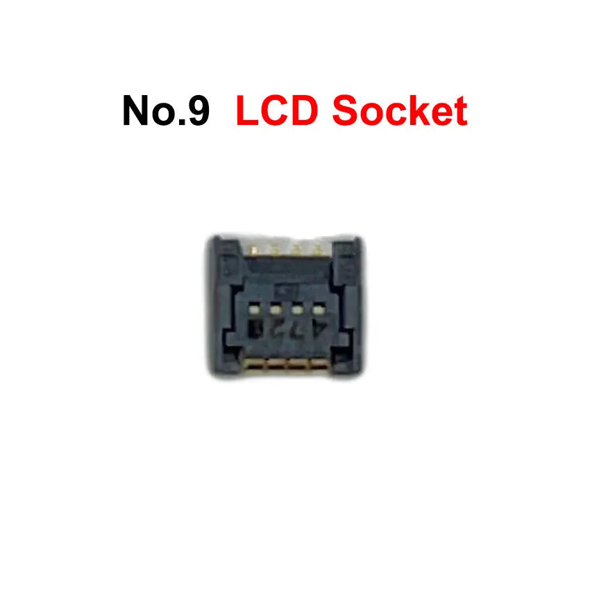 For New 2DS XL LL Volume Button Micro Switch Battery Base Charging Port R4 SD Card Slot Microphone Touch LCD Socket Connector
