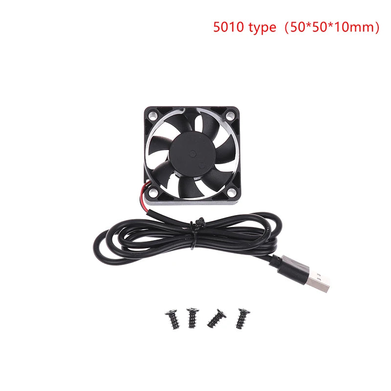 5V Brushless Cooling Fan USB Router Fan Computer Case TV Box Cooling Case 50mm 80mm 90mm 120mm PC DIY Cooler Desktop Fan