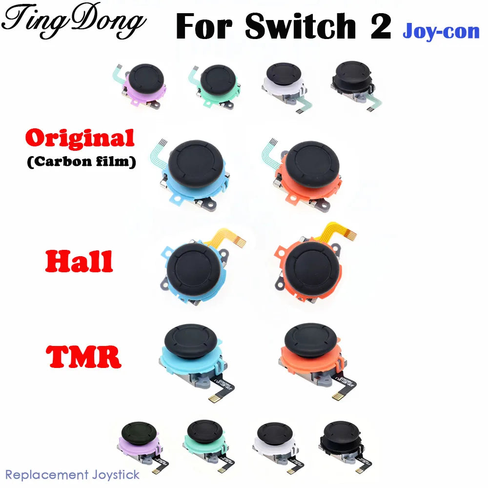 2PCS TMR Magnetic 3D Analog Joystick Thumb Stick for Switch 